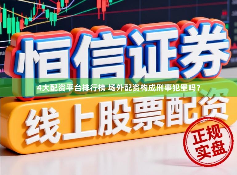 4大配资平台排行榜 场外配资构成刑事犯罪吗？